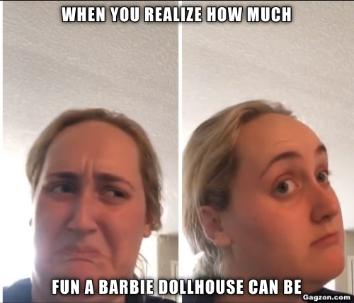 When you realize how much fun a Barbie Dollhouse can be
